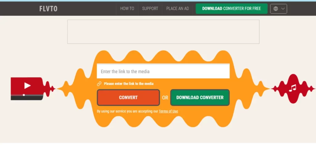 FLVTO is a well-established YouTube to MP3 converter